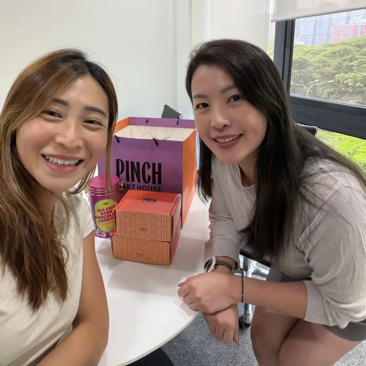 Discussion about premium corporate gifting and workplace food solutions in Singapore