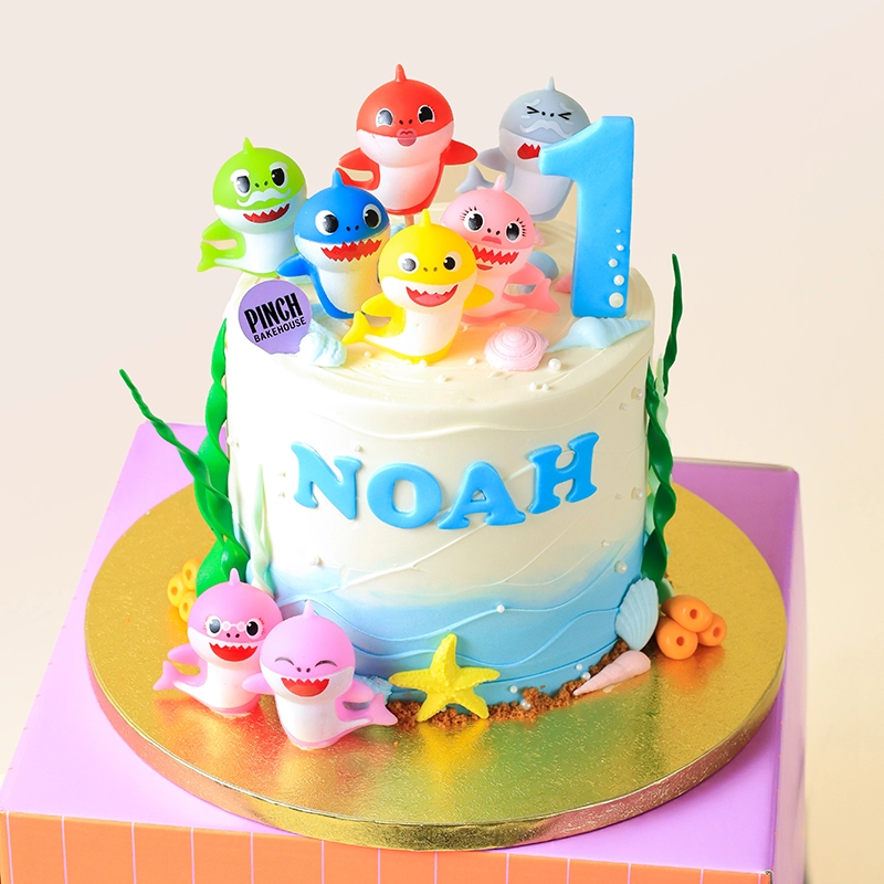 Baby Shark Birthday Cake