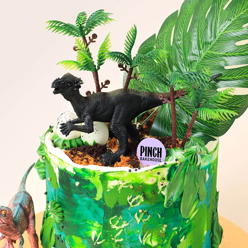 Foresty Dinosaur Birthday Cake