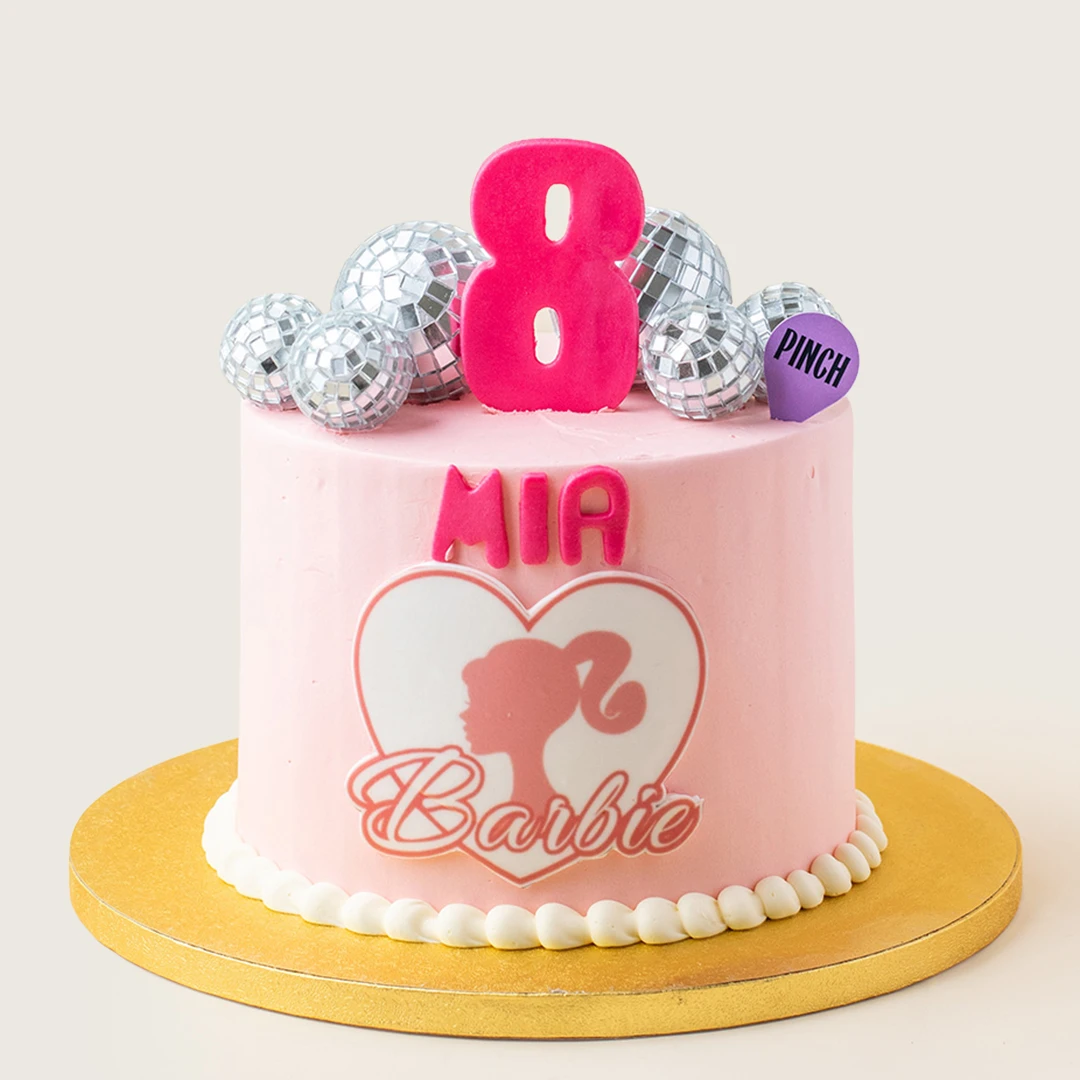 Barbie Disco Ball Cake