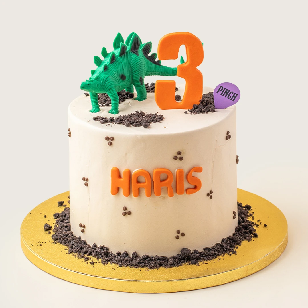 Rustic Dinosaur Cake