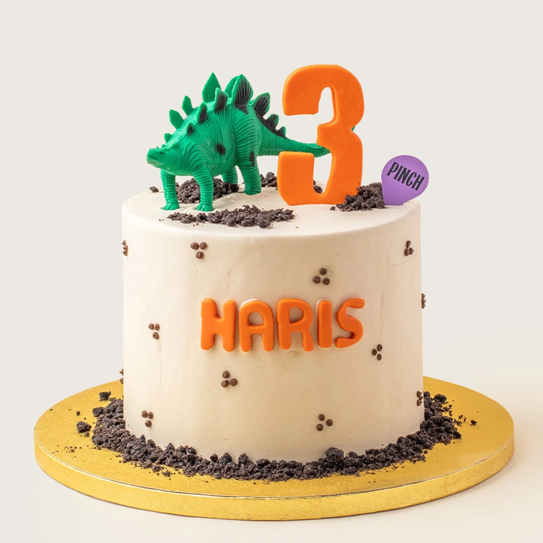 Rustic Dinosaur Cake