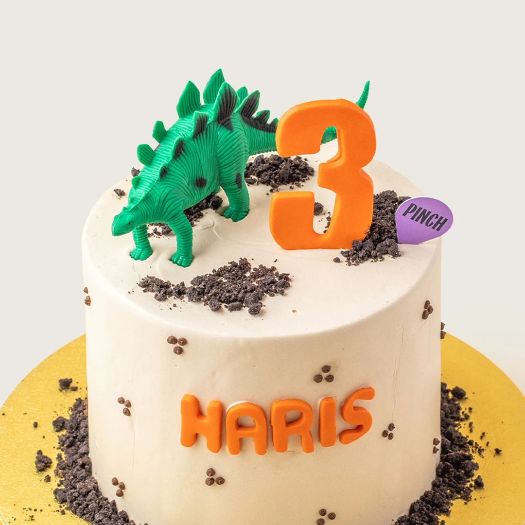 Rustic Dinosaur Cake