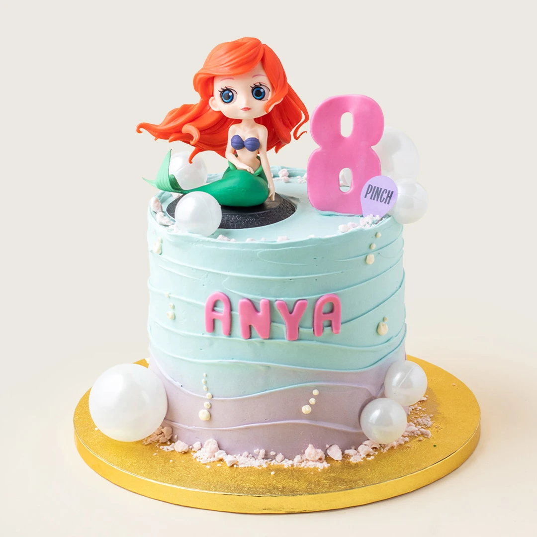 Little Mermaid Swirl Cake