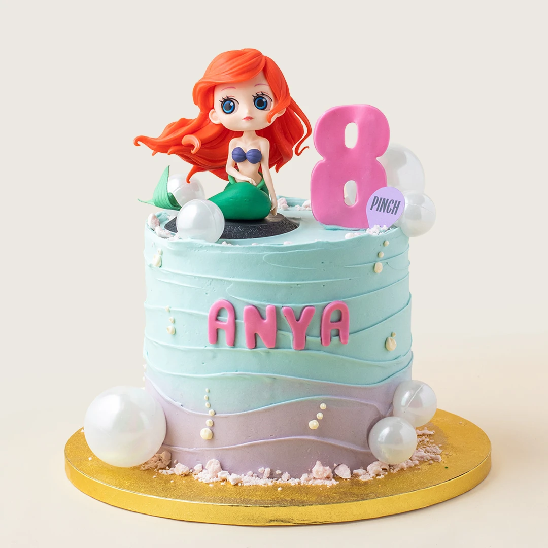 Little Mermaid Swirl Cake