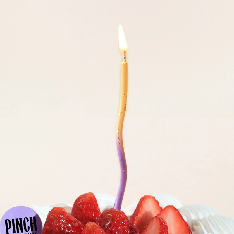 Purple Wavy Candle