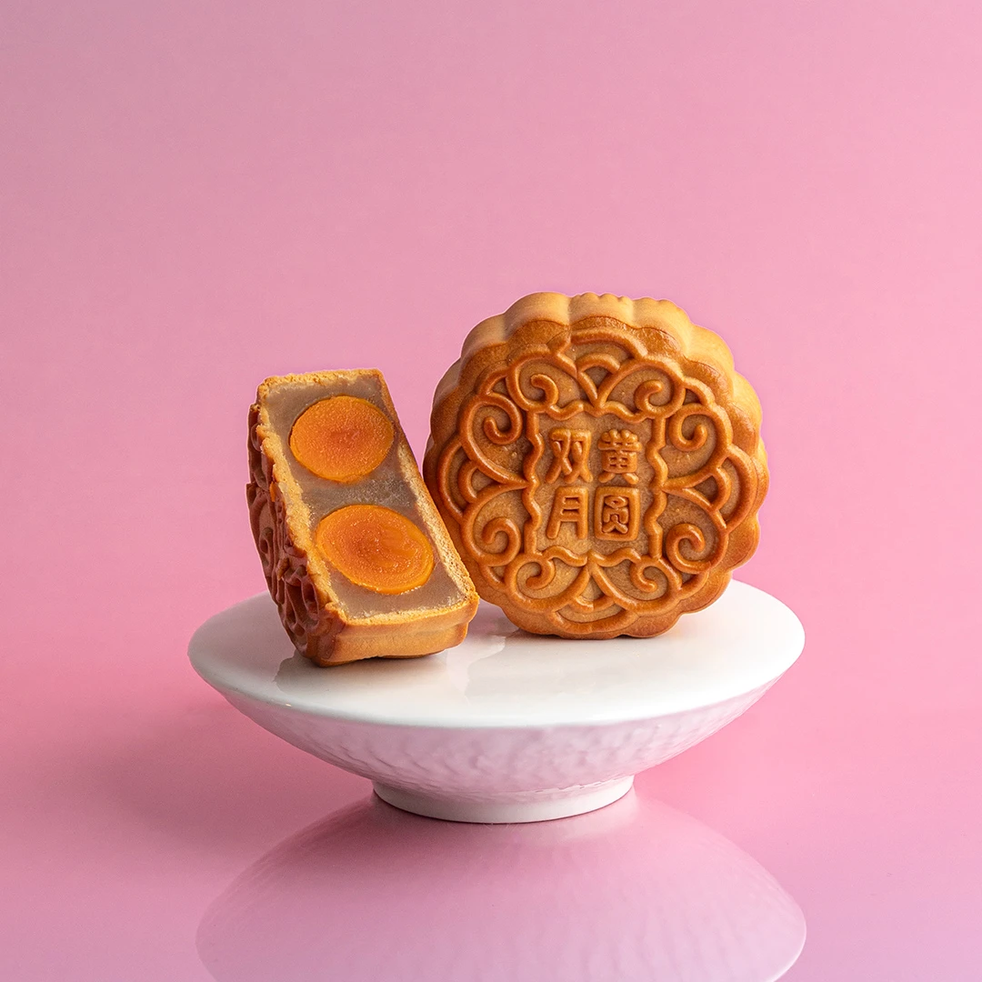 White Lotus Double Yolk Mooncake (4s)