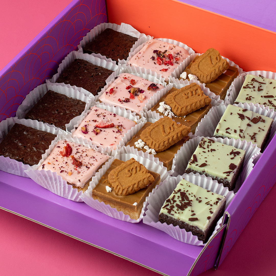 assorted brownie box singapore halal dessert box