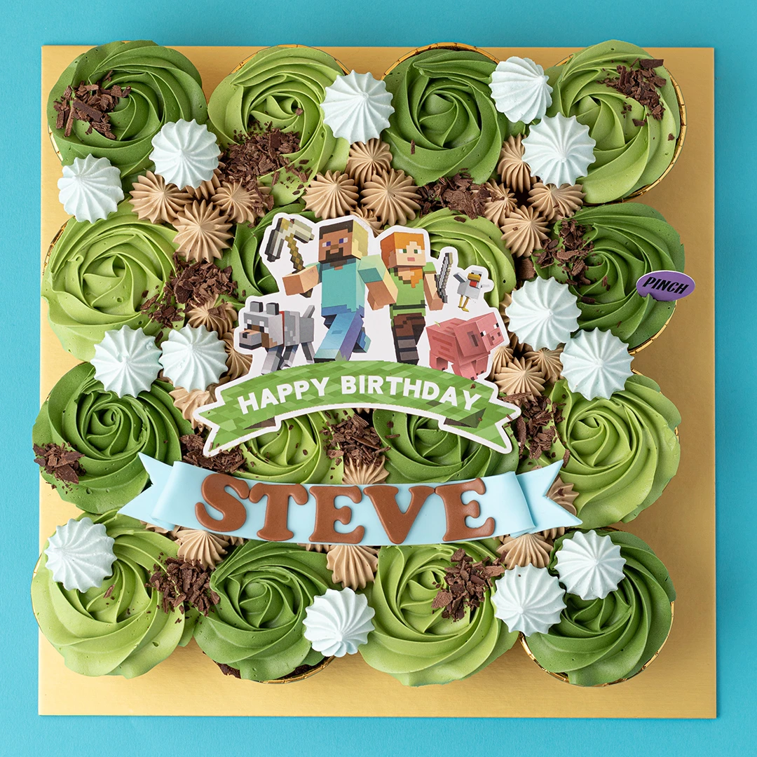 Minecraft Pull-apart Cupcakes