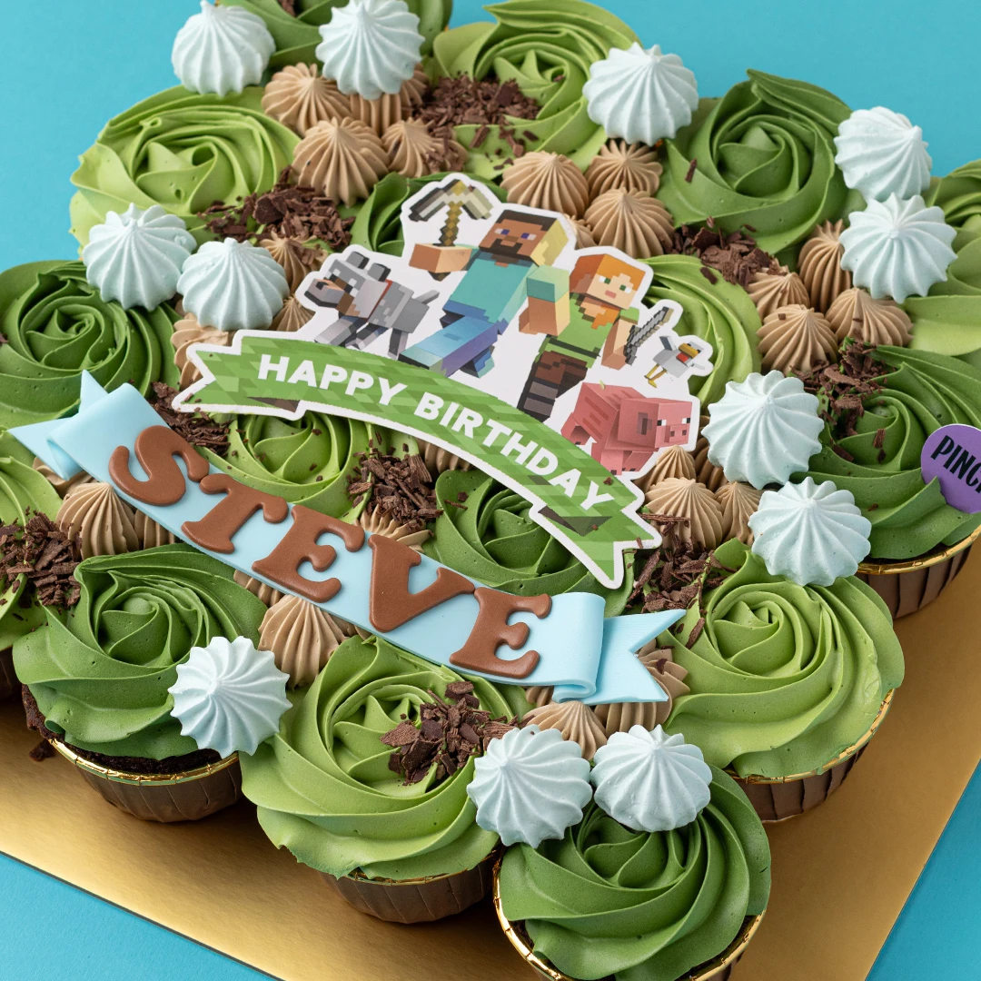 Minecraft Pull-apart Cupcakes