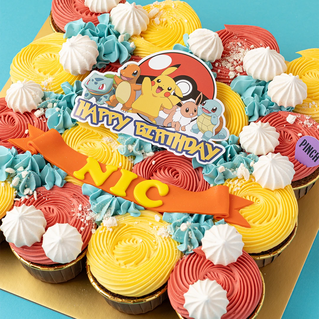 Pokemon Pull-apart Cupcakes