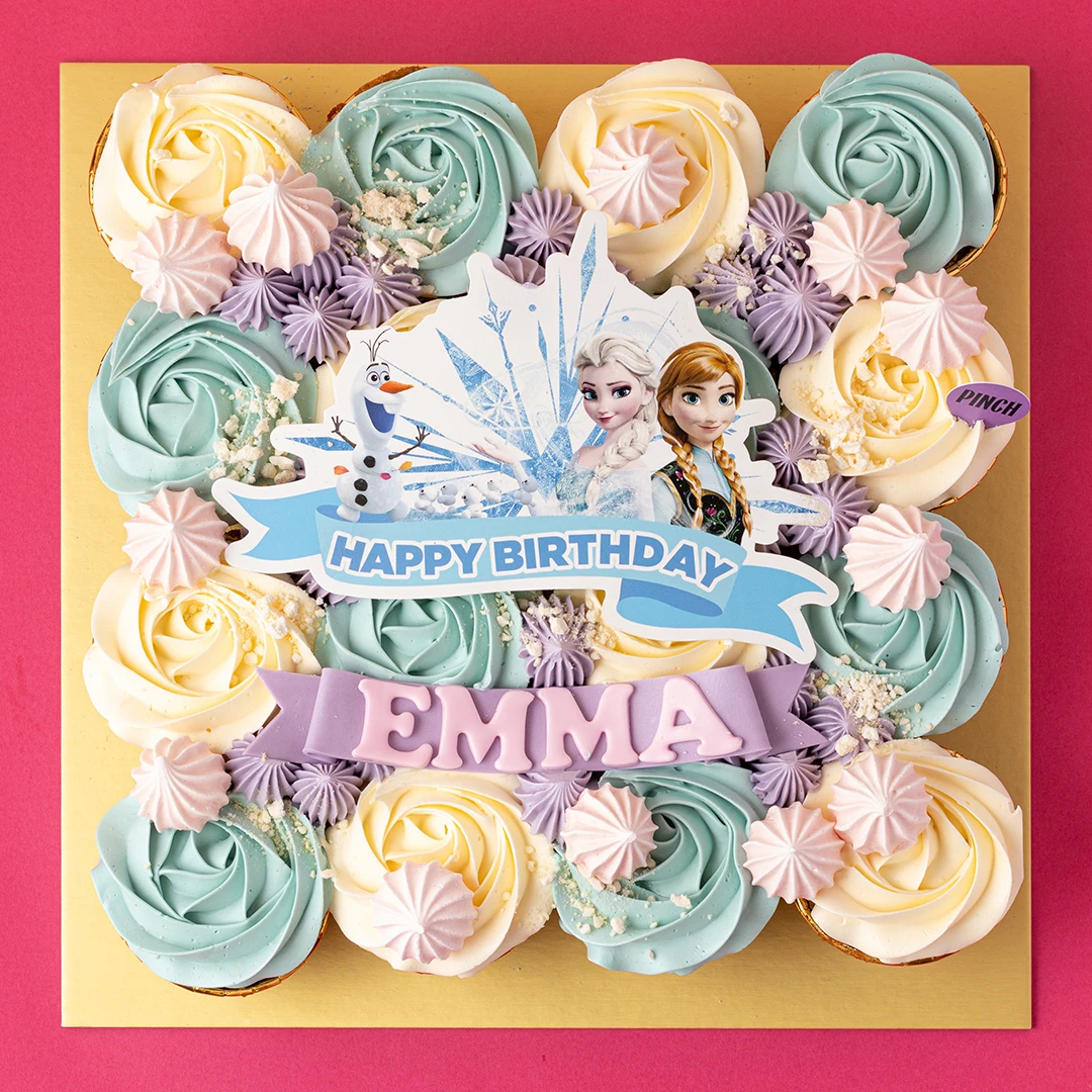 Frozen-themed Pull-apart Cupcakes